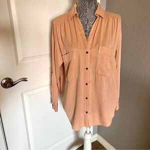 Zara Button-Down Long Sleeve Shirt for Women